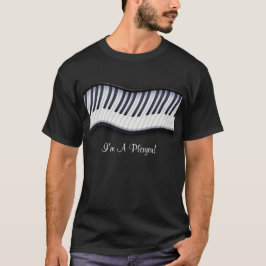 Music Älskare Piano Nycklar Black T-shirt