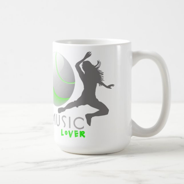 Music Älskare Ringer Mugg (Höger)