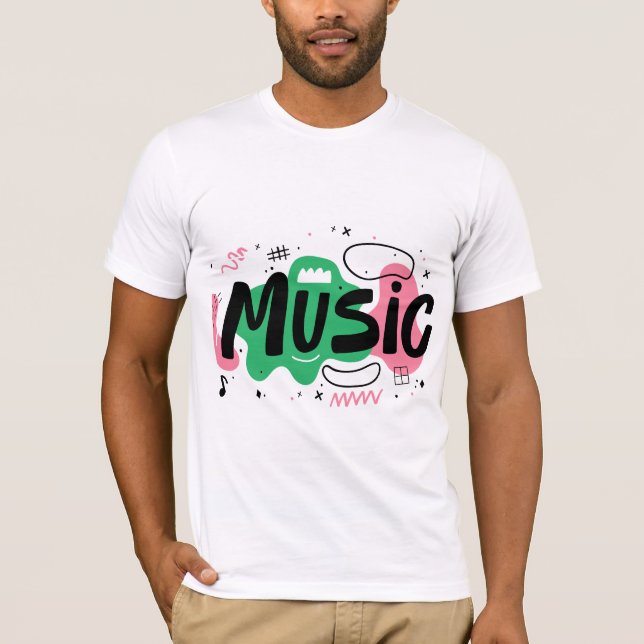 Music älskare t shirt (Framsida)