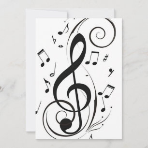 ***MUSIC ÄLSKARE** TILLFÄLLEN INVIKATION JULKORT