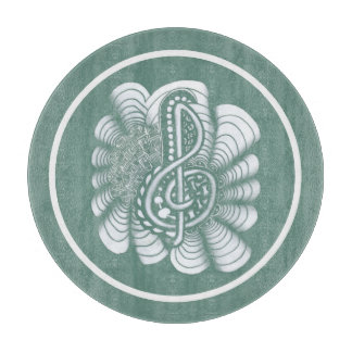 Music Älskare Treble Clef Hand plockade