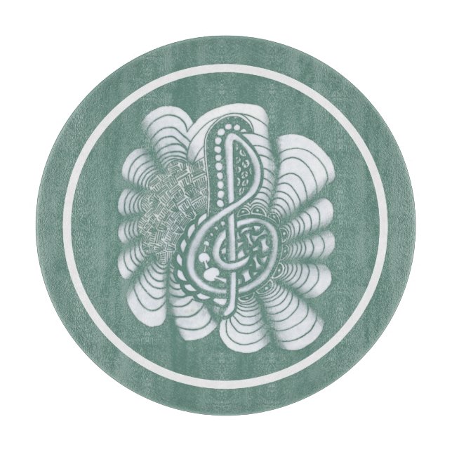 Music Älskare Treble Clef Hand plockade (Framsidan)