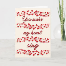 Music Älskare Valentine Card Kort