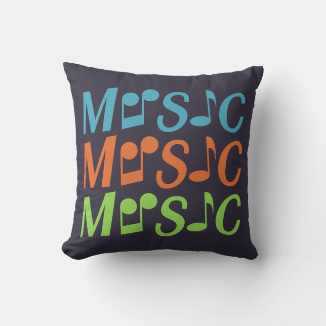 MUSIC anpassningsbar dekorativ kudde (Framsida)