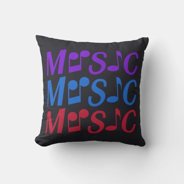 MUSIC anpassningsbar dekorativ kudde (Framsida)