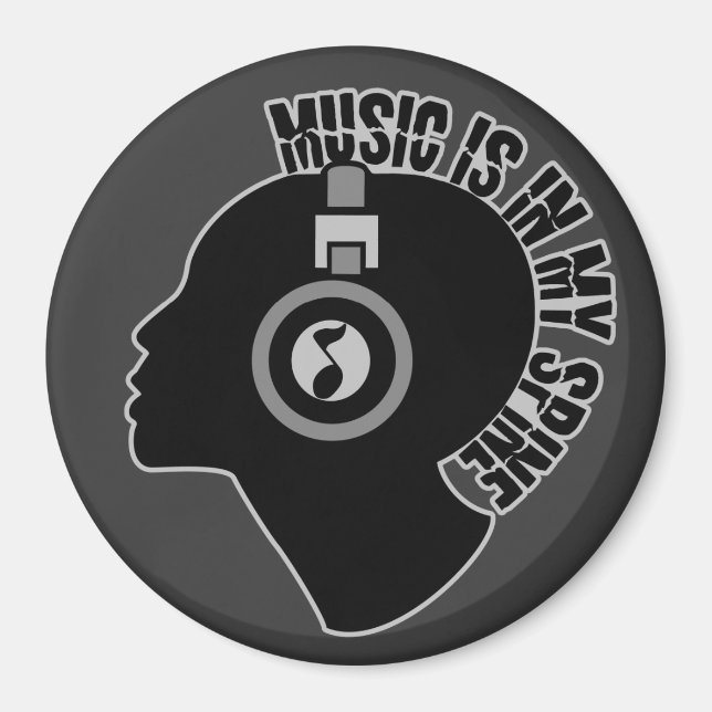 Music anpassningsbar färg magnet (Framsidan)