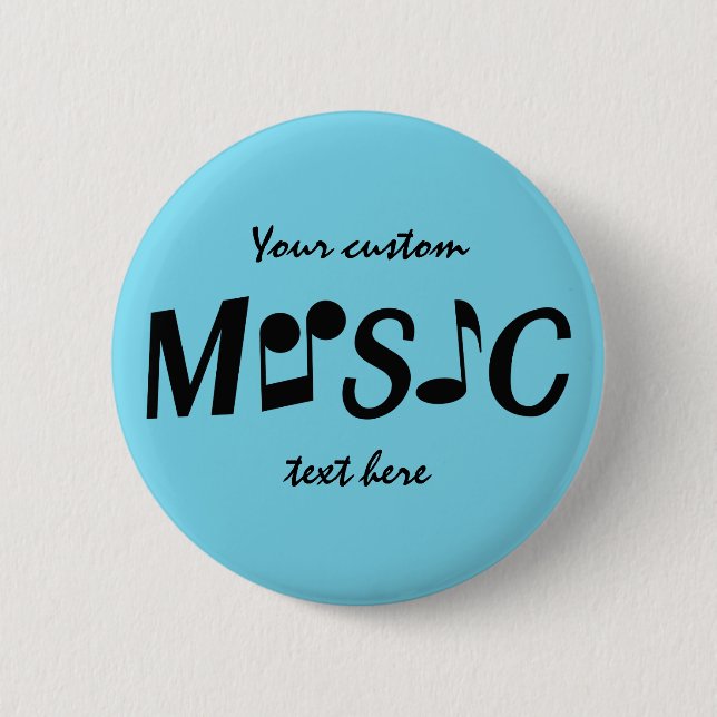 MUSIC anpassningsbar färg och textknappar Knapp (Framsida)