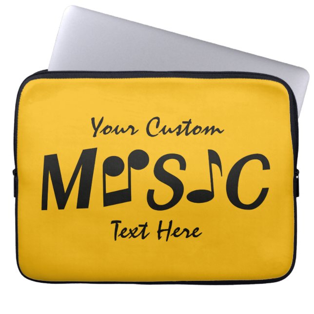 MUSIC anpassningsbar laptop sleeve (Framsidan)