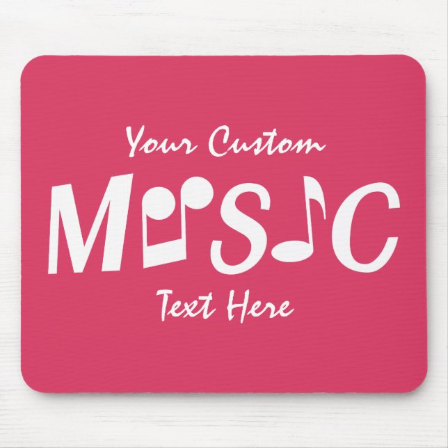 MUSIC anpassningsbar mousserande Musmatta (Framsidan)