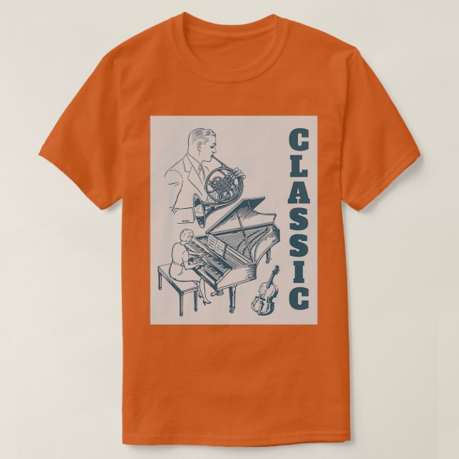 Music Anpassningsbar Music T Shirt (Design framsida)