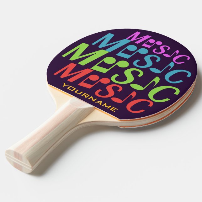 MUSIC anpassningsbar ping pong paddle Pingisracket (Frontvinkel)
