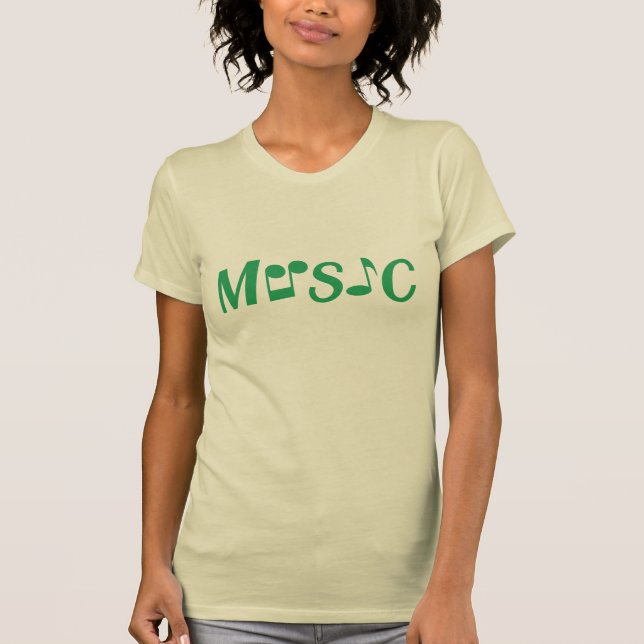 MUSIC anpassningsbar shirts & jacka Tee (Framsida)