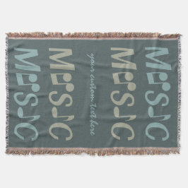 MUSIC anpassningsbar throw-filt Filt