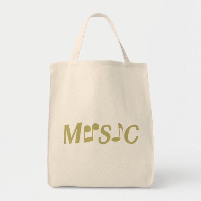 MUSIC anpassningsbar tote bags Tygkasse (Framsidan)