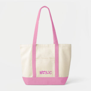 MUSIC anpassningsbar tote bags Tygkasse