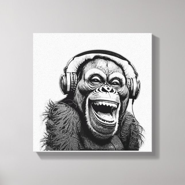 Music Ape Canvastryck (Framsida)