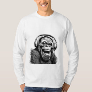 Music Ape Långärmad Sweatshirt T Shirt