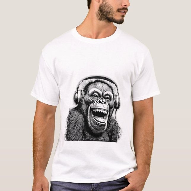 Music Ape T Shirt (Framsida)