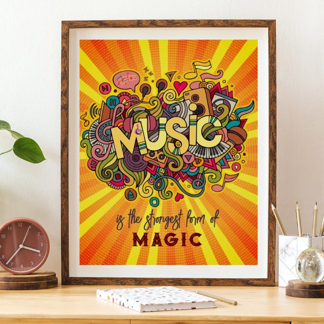 MUSIC är den starkaste formen av Magic Poster (Skapare uppladdad)