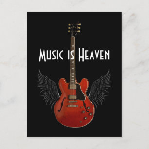 Music är Heaven Postcard Vykort