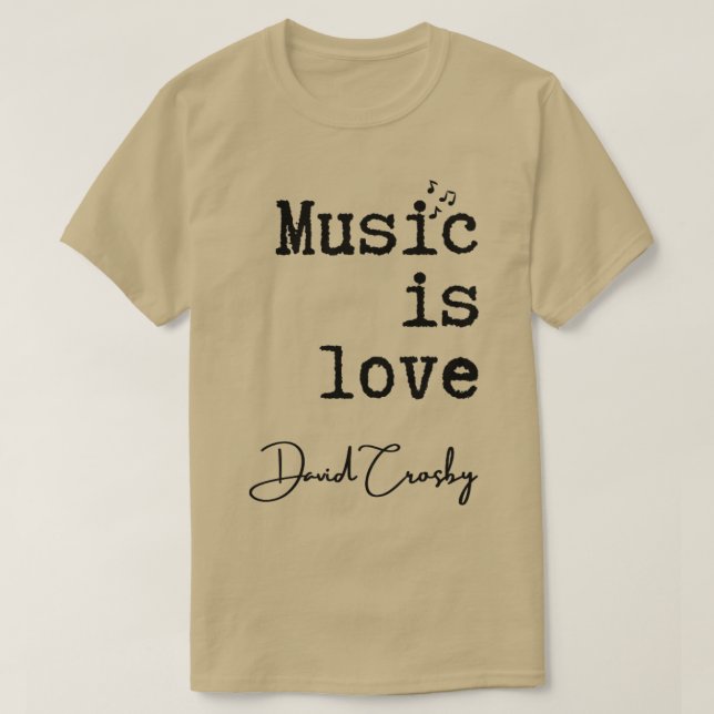 Music är Kärlek T Shirt (Design framsida)