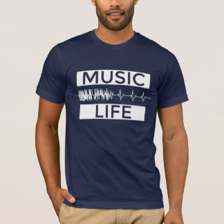 Music är Life Mörk T-shirt