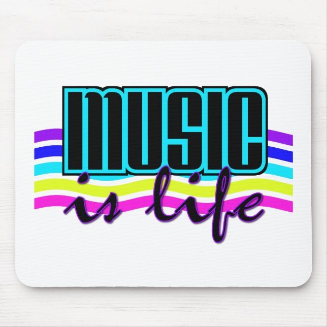 Music är Life mousepad Musmatta (Framsidan)