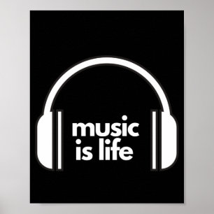 Music är Life Poster