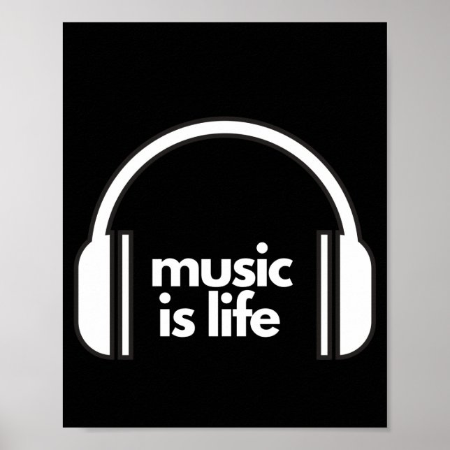 Music är Life Poster (Framsidan)