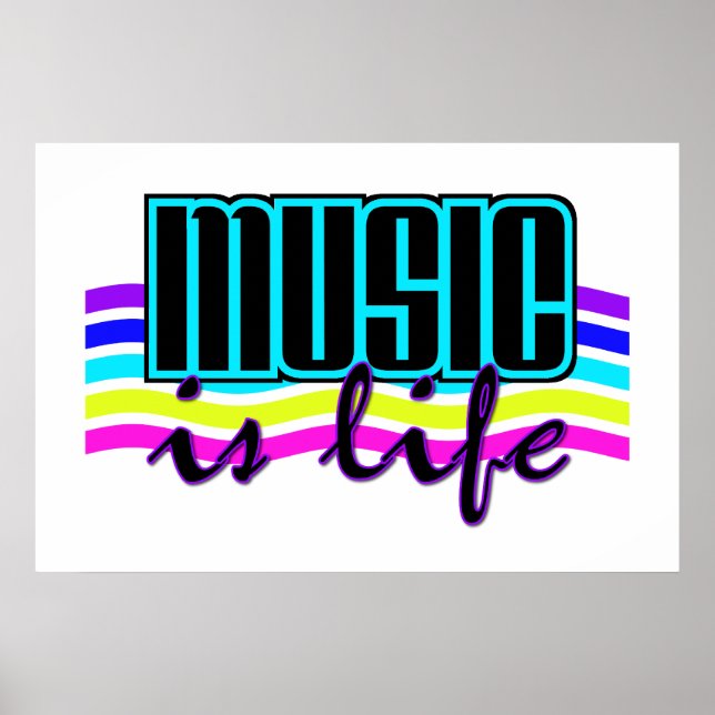 Music är Life poster (Framsidan)