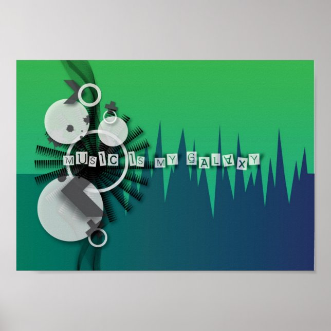 Music är min Galaxy Poster (Framsidan)
