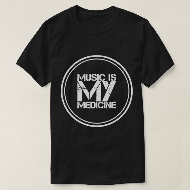 Music är min medicin Classic T-Shirt (Design framsida)