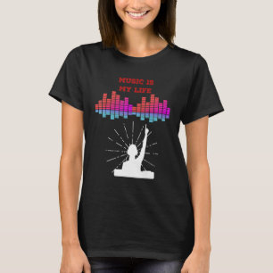 Music är mina DJ-musikofferter för Life Equalizer T Shirt