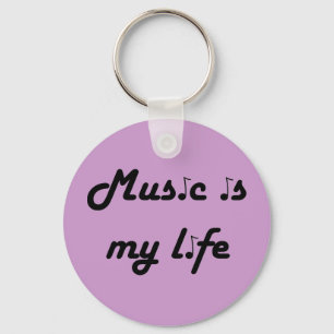 Music är My Life Keychain Nyckelring
