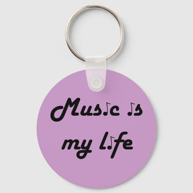 Music är My Life Keychain Nyckelring (Framsida)