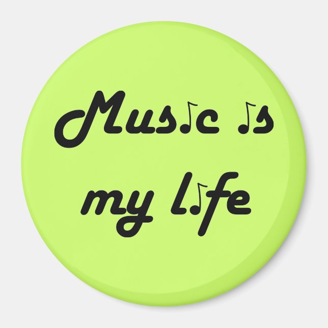 Music är My Life Magnet (Framsidan)