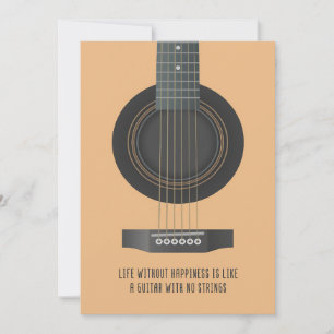 Music Art A Guitar utan strängar Spara Datumet