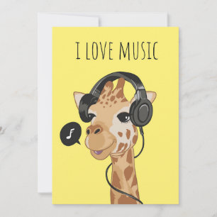 Music Art I Kärlek Music Tack Kort