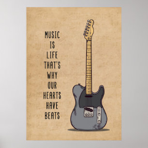 Music Art Music är livstid Poster
