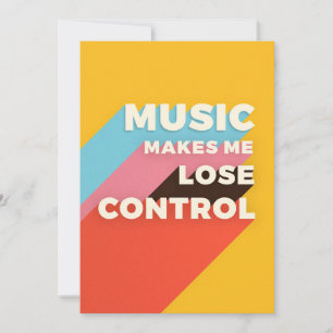 Music Art Music gör att jag förlorar kontrollen Spara Datumet