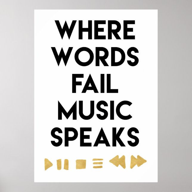 Music Art Music Speaks Poster (Framsidan)