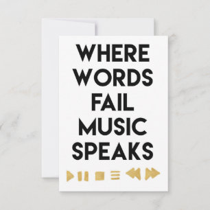 Music Art Music Speaks Tack Kort