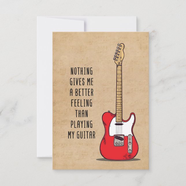 Music Art Nothing Gives Me A Better Tack Kort (Framsida)