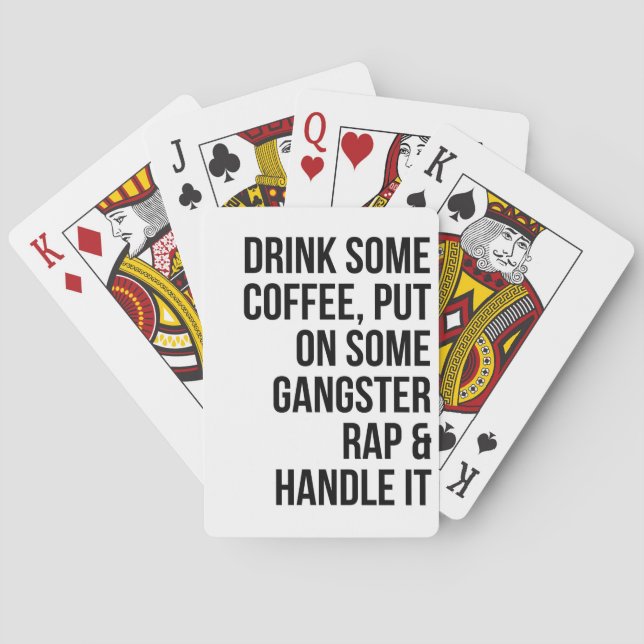 Music Art Rap och hantera det Casinokort (Baksidan)