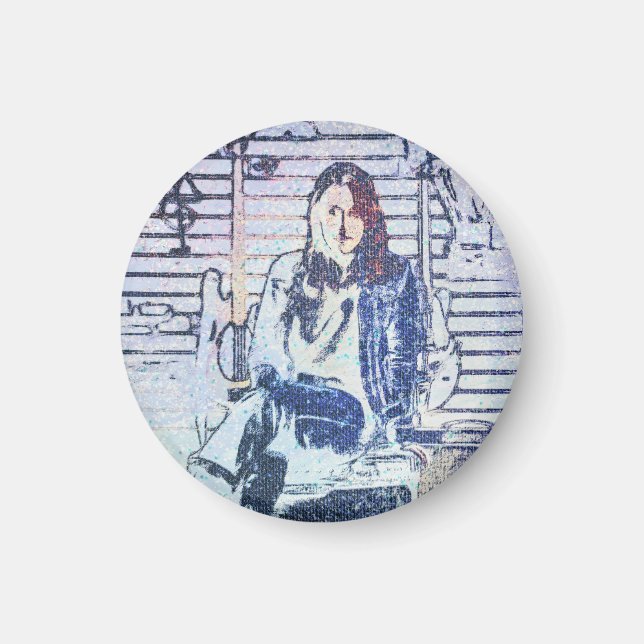Music Art-utskrift Magnet (Framsidan)