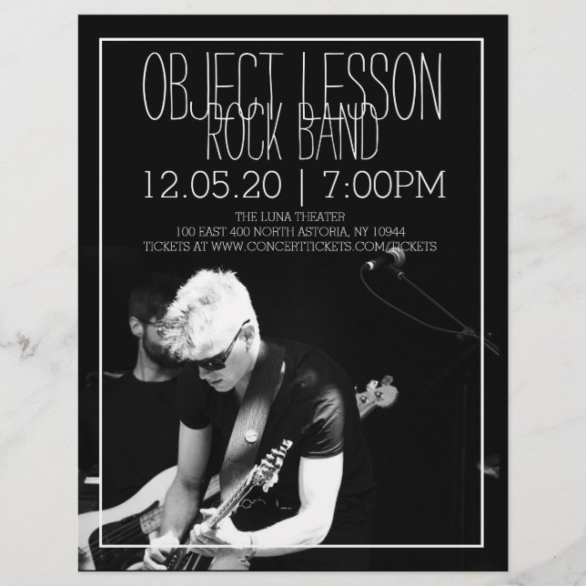 Music Band-konsert Flyer (Framsidan)