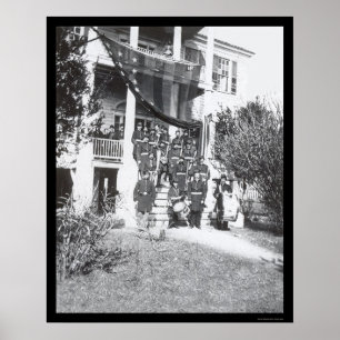 Music Band vid general Shermans huvudkontor 1864 Poster