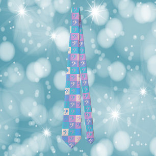 Music Bass Clef Mönster Pastel Slips