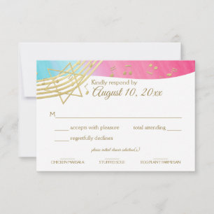 Music Bat mitzvah Guld Response OSA Kort