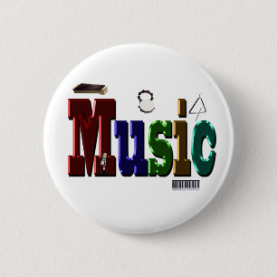Music Bild Logotyp with Instruments Knapp